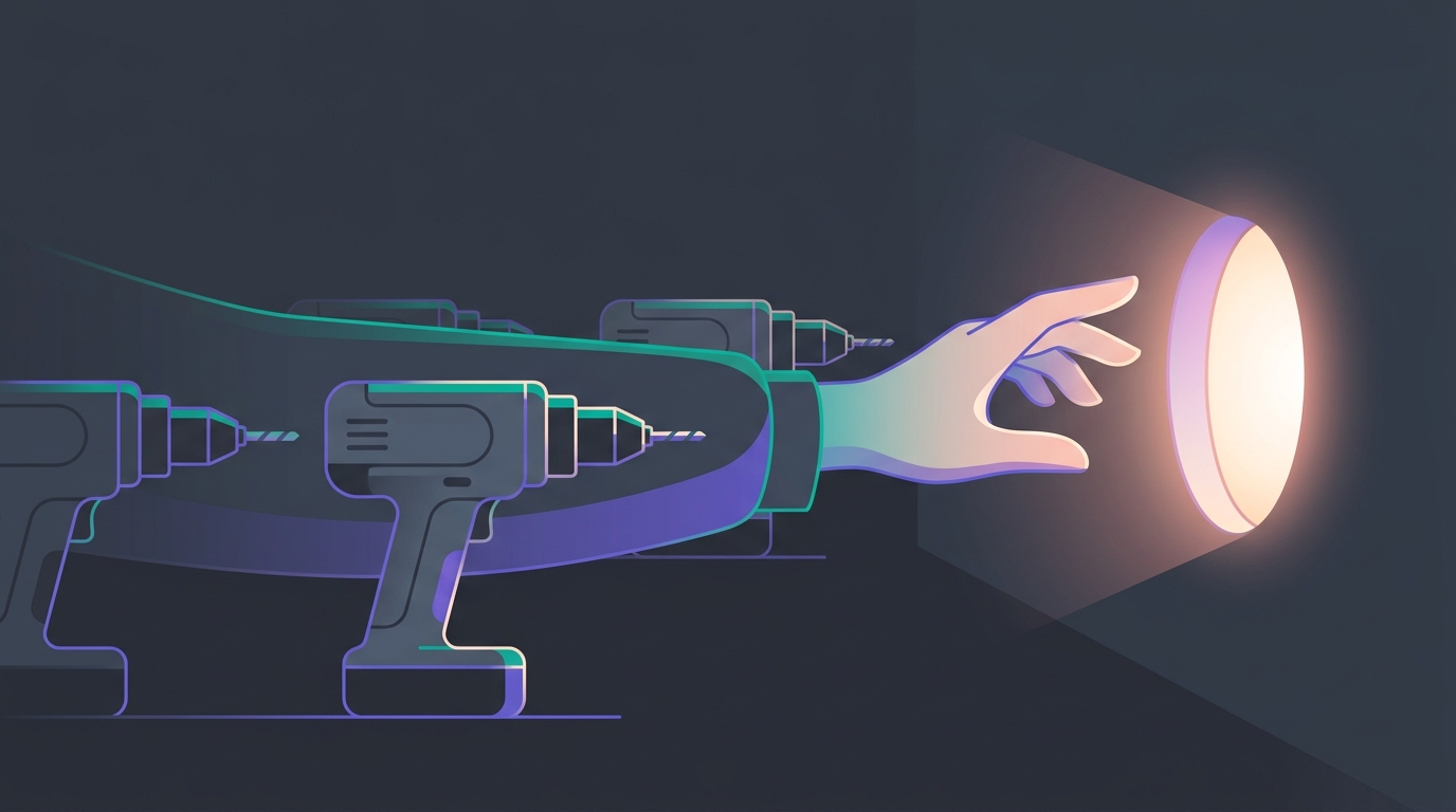 🎨 Jobs-To-Be-Done concept: a hand reaching past …