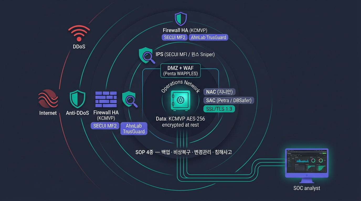 🎨 Editorial security architecture diagram with c…