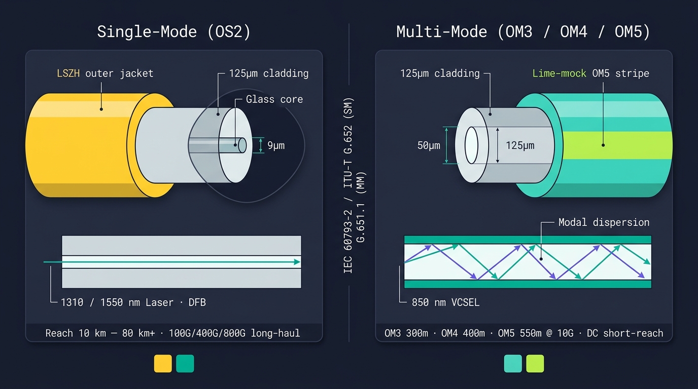 🎨 Editorial fiber-optic cross-section illustrati…