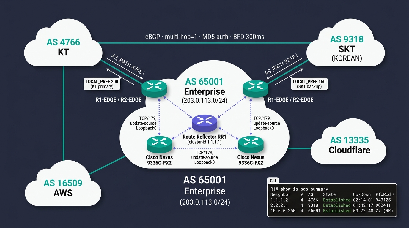🎨 Editorial AS topology illustration on dark nav…