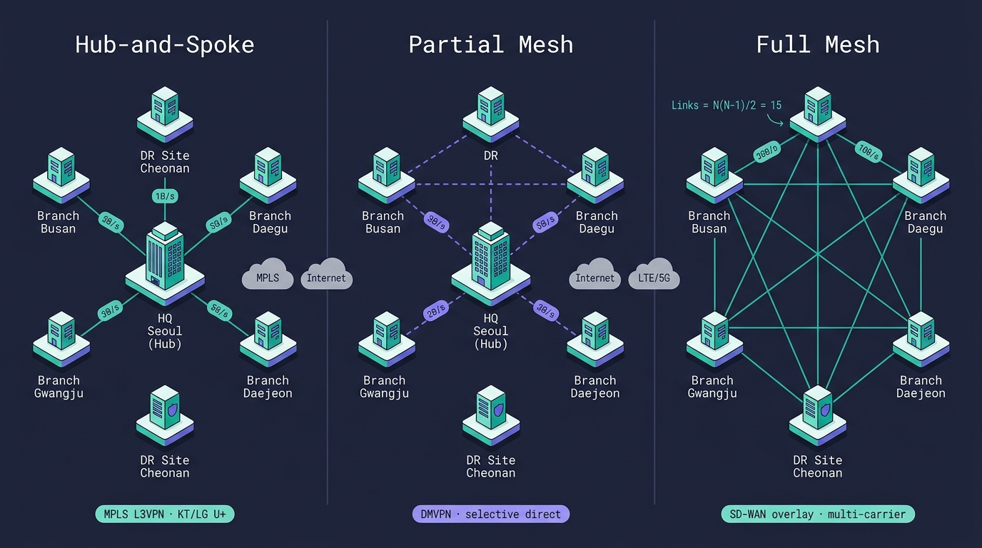 🎨 Editorial WAN topology comparison illustration…
