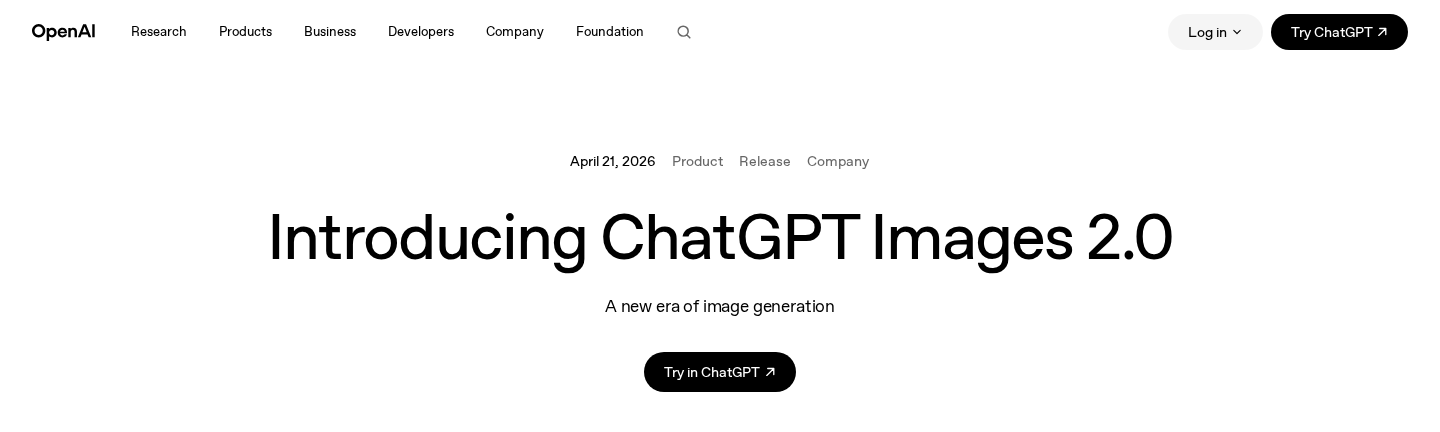 ChatGPT Images 2.0 소개