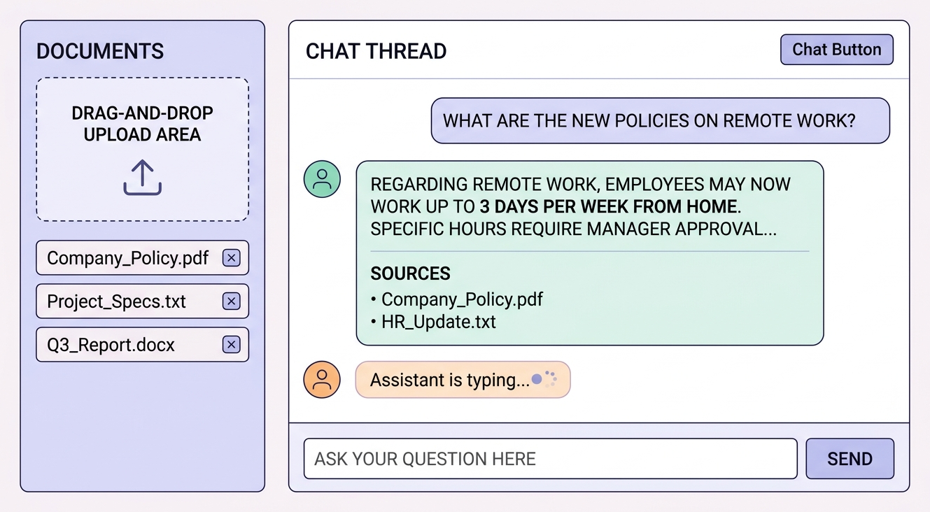 final document QA chatbot UI